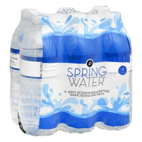 Publix spring water. Refreshingly pure taste that could only come from a spring, not a tap. Stable 10 pH. Trace essential minerals. Electrolytes. Eco recyclable. 