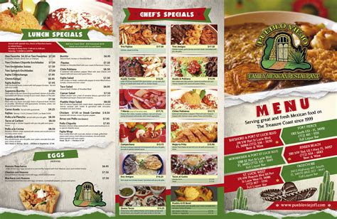 To know more about the menu, you can browse www.puebloviejofl.com. Pueblo Viejo Morningside is located at Port St. Lucie, FL 34952, 1788 SE Port St Lucie Blvd. To get to this place, call (772) 335—1665 during working hours. Cuisine. vegetarian cuisine, pan-Asian cuisine, American cuisine, Latin-American cuisine.. 