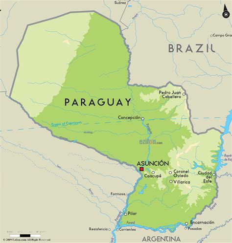 Puente Kyjhá Map - Area - Paraguay - Mapcarta