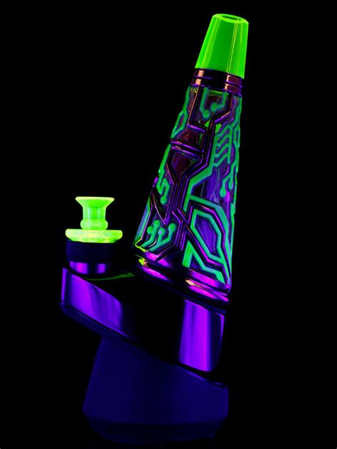 Pufco. The Peak is the latest cannabis concentrate vaporizer from Puffco. It’s battery powered, portable, intuitive to use and works with every kind of concentrate ... 
