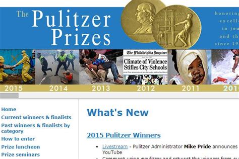 Pulitzer prize categories