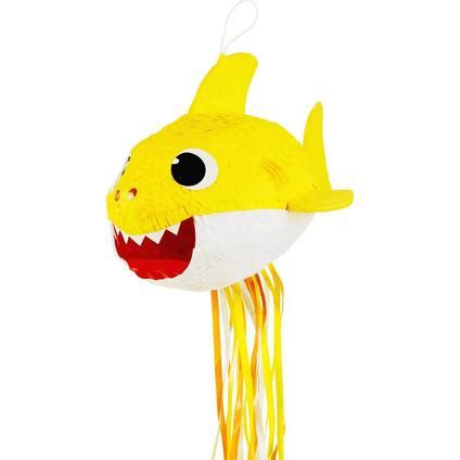 Pull String Baby Shark Pinata 14in x 19in Party City