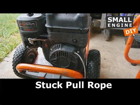 Mar 28, 2023 · This is a simple fix to try first, but there are several possible problems that can cause a pressure washer pull cord to get stuck, including:Engine problems... . 