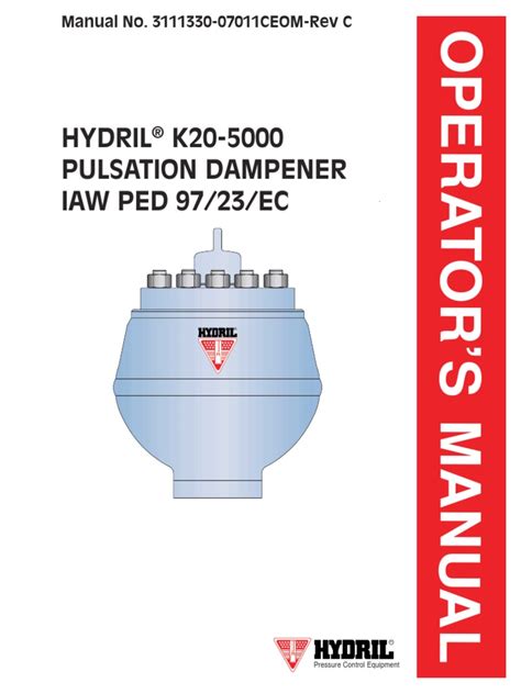 Pulsation dampner hydril k20 parts manual. - Trees leaves and bark take along guides.