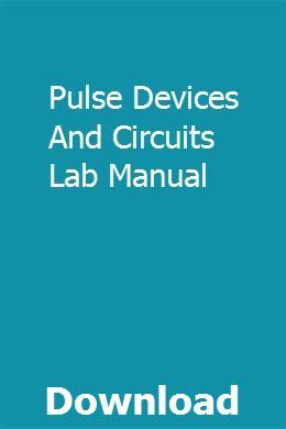 Pulse devices and circuits lab manual. - Zur aufführungspraxis und interpretation der instrumentalmusik von g.ph. telemann.