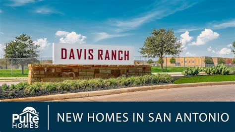 Pulte Homes - Davis Ranch Davis Ranch is a NEW Pulte Homes Community Located in San Antonio, TX **Insert Community Video** Community Features: Easy access to Loop 1604 and Hwy 151; close to Lackland AFB; Future park space, playground and community pool; Minutes from shopping areas and entertainment;. 