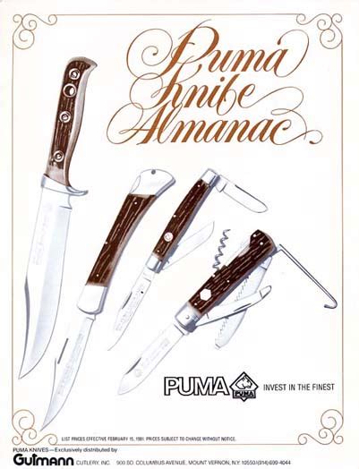 Puma Knife Catalog