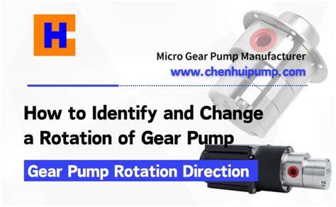 Pump rotation direction clockwise.  Learn how to determine gear pump rotation direct...