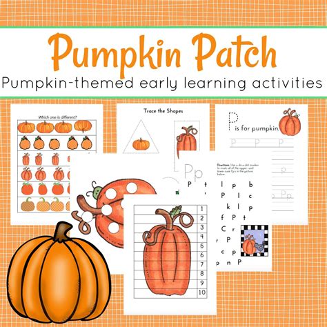 Pumpkin Activities For Preschool Printable