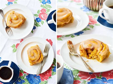 Pumpkin Cinnamon Rolls - Gemma