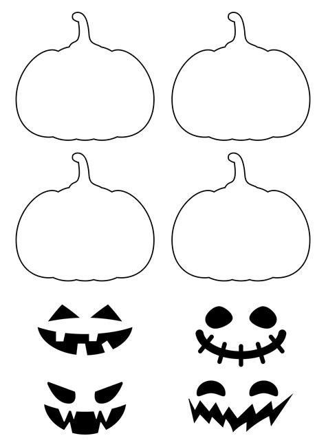 Pumpkin Cutouts Printable