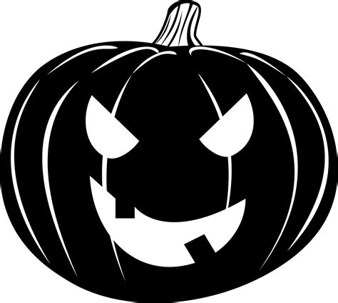 Pumpkin Emoji Black And White, Black White Vector illustration.