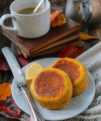 Pumpkin English Muffins - The Woks of Life