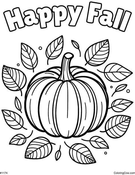 Pumpkin Fall Coloring Pages