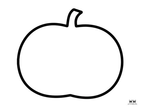 Pumpkin Outline Coloring Page