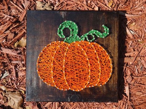 Pumpkin String Art Template