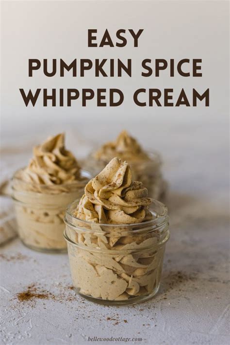 Pumpkin Whipped Cream - Bellewood Cottage