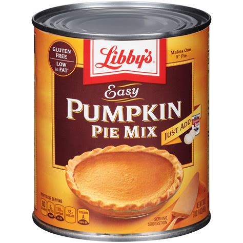 Pumpkin pie filling can. 1 can (15 ounces) LIBBY'S® 100% Pure Pumpkin. . 1 can (12 fluid ounces) NESTLÉ® CARNATION® Evaporated Milk, (Or … 