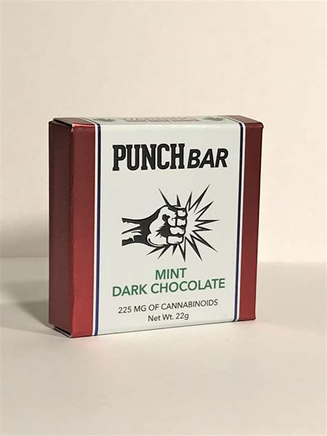 Punch bar edibles. Punch Edibles & Extracts ; Cartridge (Distillate) - The · Hybrid • THC: 88.81% · $17.00 ; Punch - 100mg Sugar Free Bar - Dark Chocolate (THC) · THC • THC: ... 