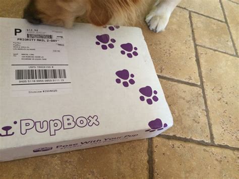 Pup box. About PupBox. The Subscription Box: PupBox. The Cost: $39 per month + free US shipping and $5 shipping to Canada. Save with longer subscriptions. The Products: 5-7 items for puppies or dogs plus a full training guide for your dog's age. One item will always be a bag of USA-made training treats. 
