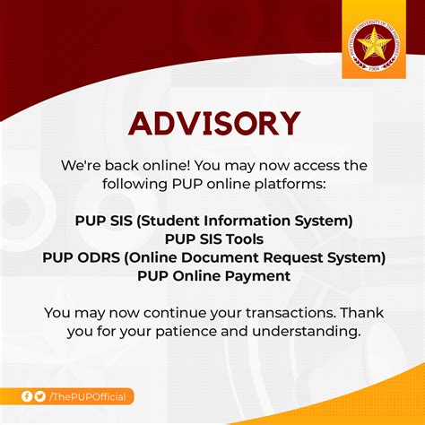 Pup sis tools. pup.  Oct 21, 2021 · Polytechnic - ADVISORY 38 S 2021 ...