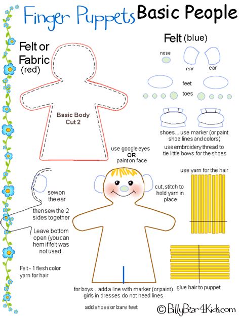 Puppet Patterns Free Printables Printable Calendars AT A GLANCE