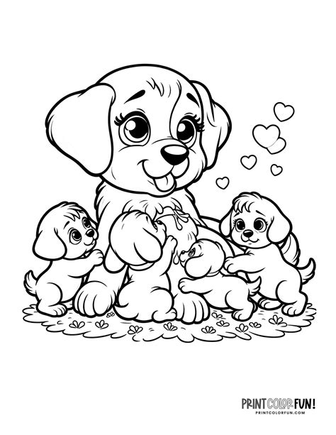 Coloring Page Of Dog
