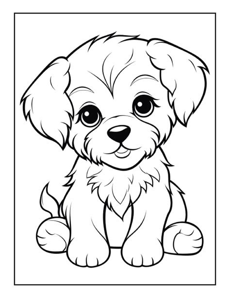 Puppy Coloring Shee