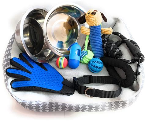 Puppy supplies. Dog bowls made for on-the-go generally come in two designs—the collapsible doggy bowl and the doggy water bottle. Both designs are lightweight and portable, which makes them easy to take with you on walks, hikes, or to the park. You’ll also need other essential puppy supplies for home and/or traveling, such as: 