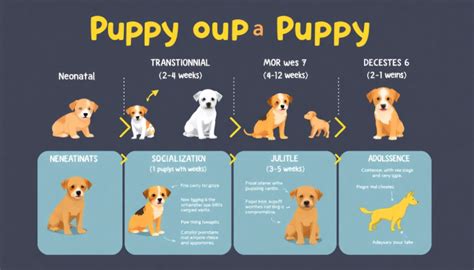 Puppy training stages.  Understanding developmental stages helps owners prevent pro...