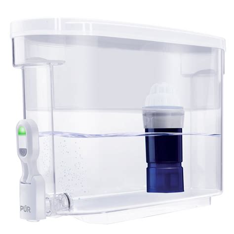 This item: PUR Large Filtered Water Dispenser, 30 Cup. $2473 ($1.37/Count) +. PUR Water Pitcher Replacement Filter (Pack of 4), Blue - Compatible with all PUR Pitcher and Dispenser Filtration Systems, PPF900Z. $2397 ($5.99/Count) +. PUR PLUS Water Pitcher Replacement Filter with Lead Reduction (3 Pack), Blue â€" Compatible with all PUR .... 