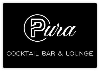 Pura cocktail bar & lounge photos. Pura is an established Cocktail Bar and Lounge that aims to build community by providing drinks that bring people together and an atmosphere that is a hub for local entertainment. Our approach to delivering only the finest service to our customers starts and ends with our constant desire to exceed expectations. ... Pura Cocktail Bar & Lounge ... 