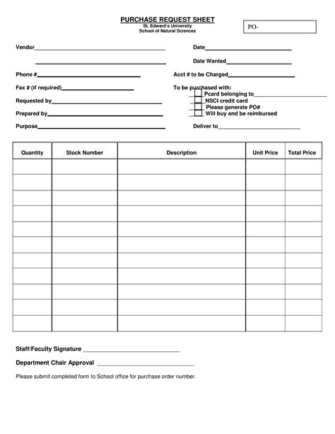 Purchase Order Request Form Template SampleTemplatess SampleTemplatess