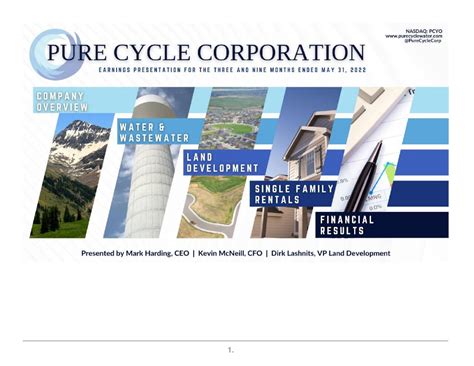 Pure Cycle: Fiscal Q3 Earnings Snapshot