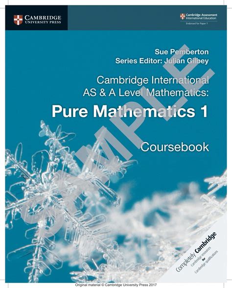 Pure Mathematics 1: Cambridge International AS & A Level