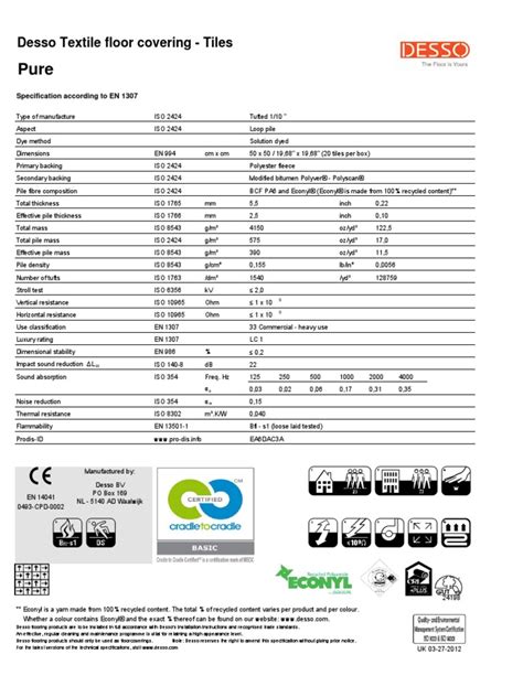 Pure Spec Sheet Textiles Dye