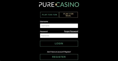 Pure casino login. Pure Casino No Deposit Bonus: Sign up and receive $20 Free Chips or a 20 Free Spins for play. While there may not be a current no deposit bonus there are other Pure Casino promotions available for new players including a nice welcome bonus. Welcome Bonus: Receive a 400% matching deposit bonus up to $/€4000 plus 100 free spins on … 