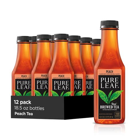 Our Lower Sugar iced teas are expertly brewed using quality ingredients and 85% less sugar than our Sweet Tea, so every sip is subtly sweet and simply refreshing. No wonder every bottle of Pure Leaf tastes so good. Serving Size: 1 bottle. Amount 1 bottle: Calories: 20. % Daily Value*. Total Fat 0grm 0%. Sodium 0mg 0%.. 