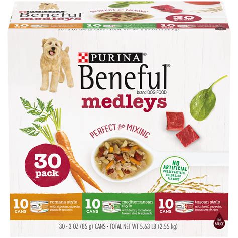 Purina Beneful Medleys Wet Dog Food Variety Pack - 12 ct