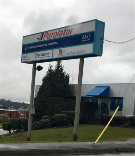 Purolator Burnaby opening hours, 2245 Douglas RD