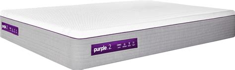Purple 2 mattress. Standard or average thickness depends on the mattress type. The average thickness for an all-foam mattress is 9 to 12 inches. Meanwhile, the average thickness of a hybrid model is 11 to 13 inches. Purple mattresses range from 8 to 18.5 inches thick. 