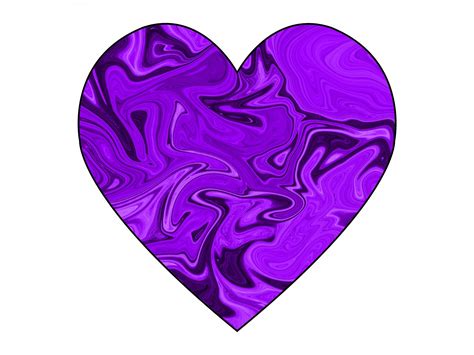 Purple Love Heart