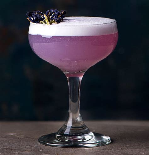 Purple cocktail. 