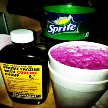 Purple hi tech lean. The purple, yes purple, flavor specifically requested brand in the Detroit Area. Used as a cough syrup, but also mixed with Sprite to make a relaxing, but illegal drink. Promethazine Hydrochloride and codeine phosphate syrup specifically made by Hi-Tech company. 