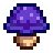 Purple Mushrooms are a 2.5% chance to spawn, which is 1 in 40. Multiply by six, now you have 6 in 40 chance, which is 15% that on any given harvest, at least one of those mushrooms will be purple. With 3-4 per week... you're lucky to get around a fifty-fifty odds of getting a purple mushroom per week.. 