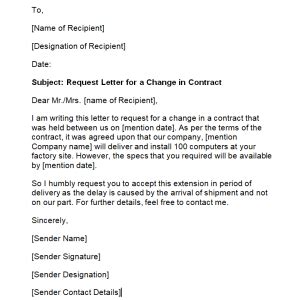 Purpose code change request letter. mil A .  We request you to change th...