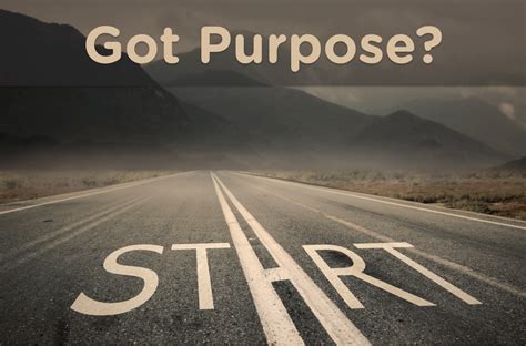 Purpose in life. Purpose is a driving force in your life that connects you to values and ideals bigger than yourself, says psychologist Chloe Carmichael, PhD, a WH advisor and the author of Nervous Energy. Some ... 