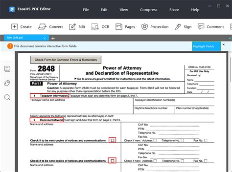 Purpose of IRS Form 2848 How to fill & Instructions Accounts Confidant
