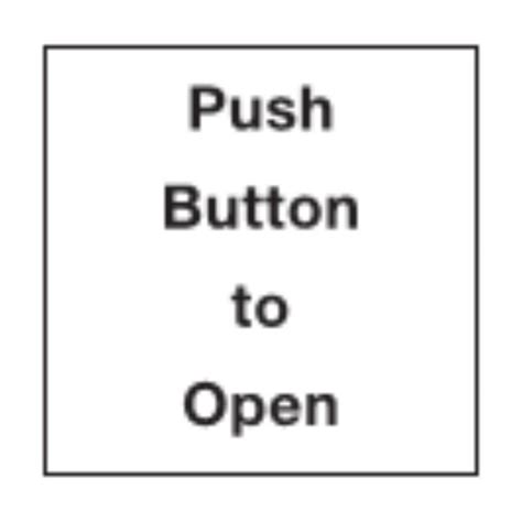 Push Button to Open Signage Door Controls Direct