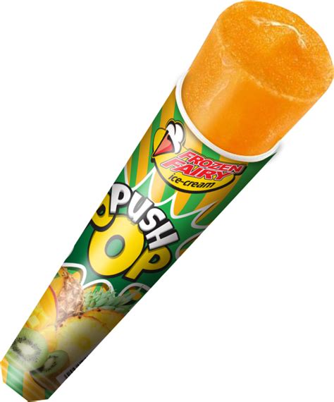 Push pops ice cream. Our Story. In 1905, an 11-year-old Frank Epperson accidently left his cup of soda with the stirring stick still in it out on the porch. The night got very cold, and when Frank went outside the next morning he found his drink frozen like an icicle. Whoa! 